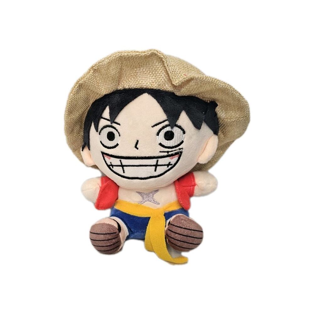 One Piece Luffy Plush Toy Monkey D Luffy Soft Stuffed Doll Plushie Birthday Gift